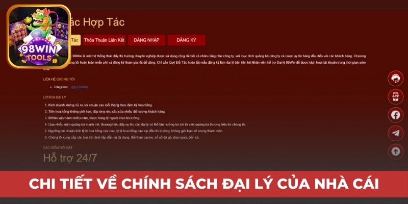 Chi tiết về chính sách đại lý của nhà cái