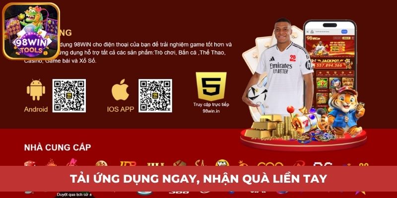 Tải ứng dụng ngay, nhận quà liên tay 