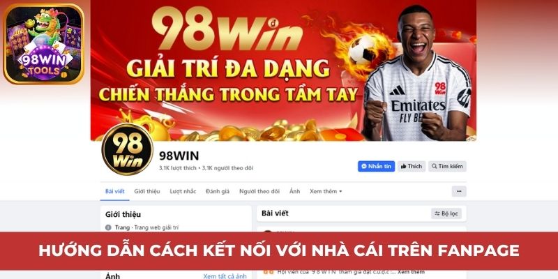 Hướng dẫn cách kết nối với nhà cái trên Fanpage